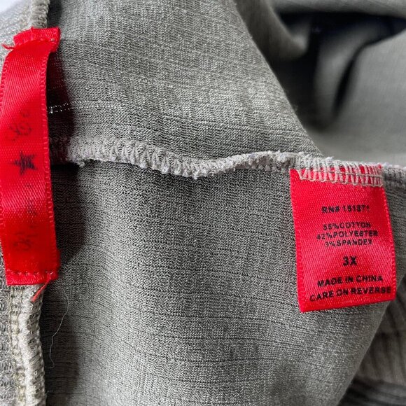 Roma Concept Women's Sage Green Knit Lounge Set Top XL Shorts 3X - Picture 8 of 10